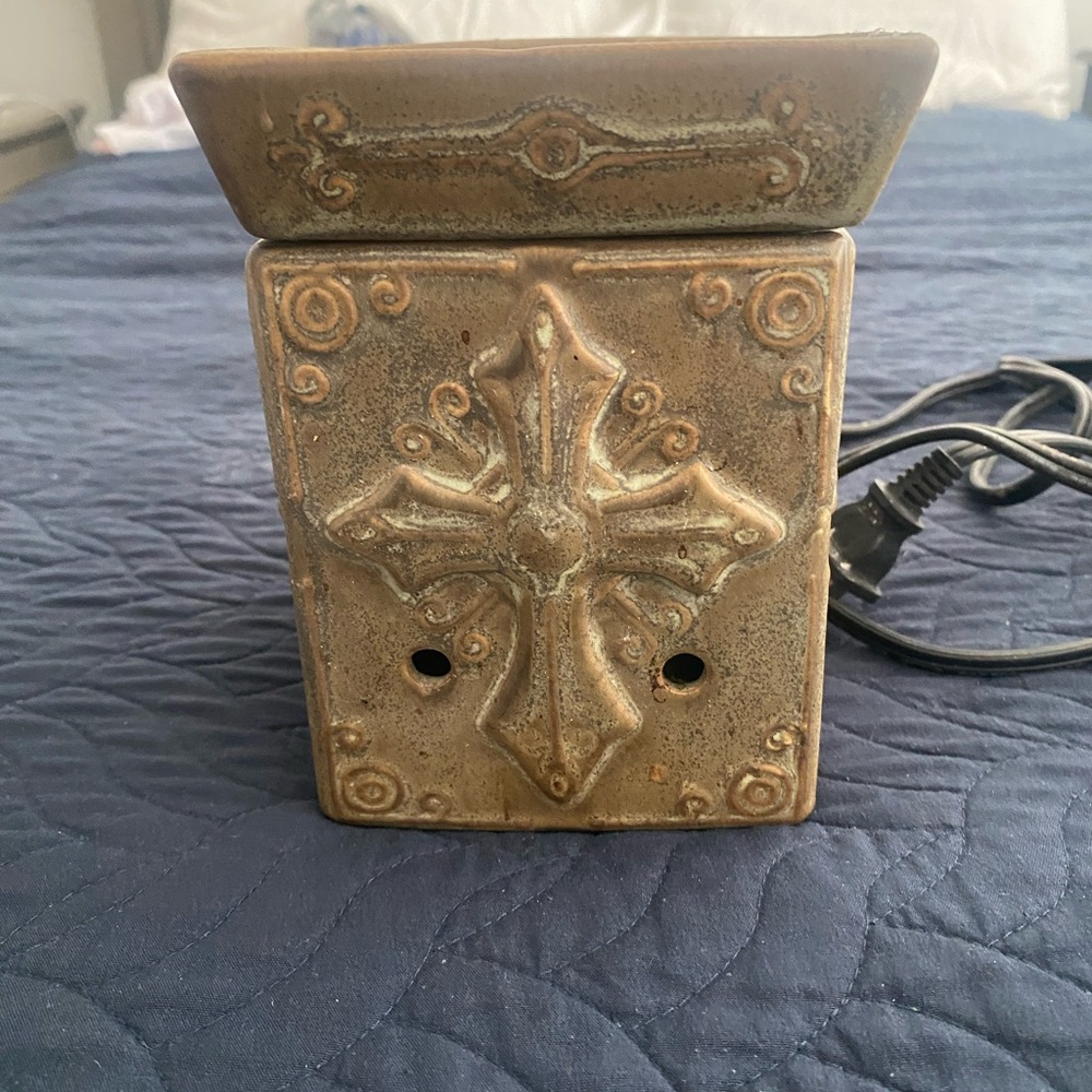 Scentsy Brown Ceramic Candle Holder
